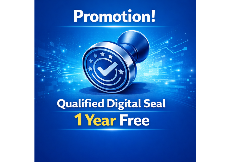 Qualified Electronic Seal on USB or in the Cloud – 1 Year Free!